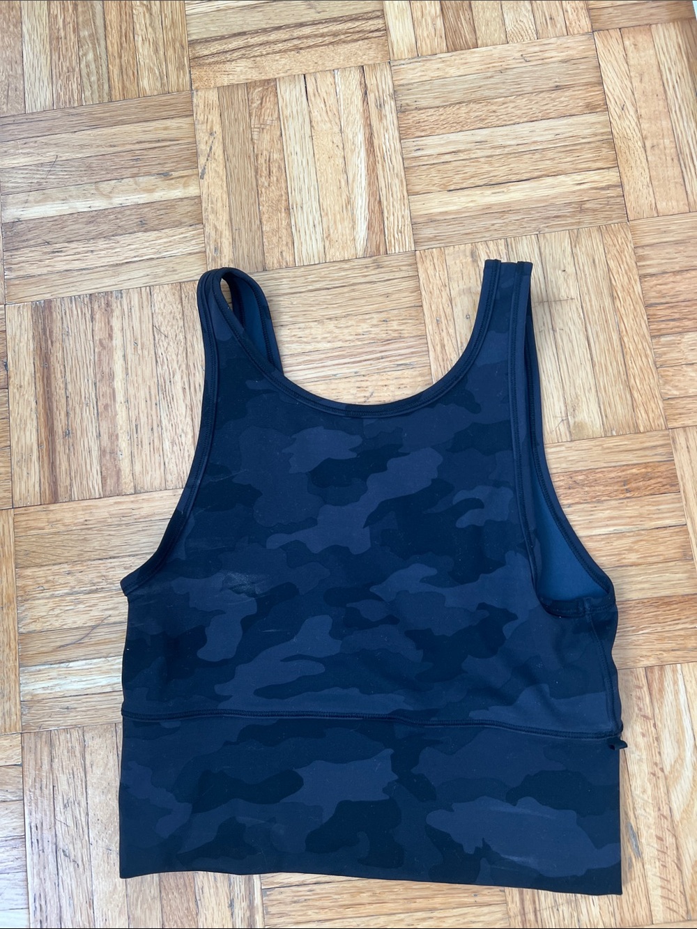 lululemon athletica Black Camo Tank Top